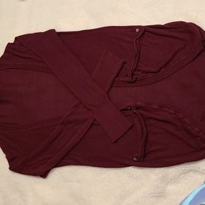 Plum Open Cardigan